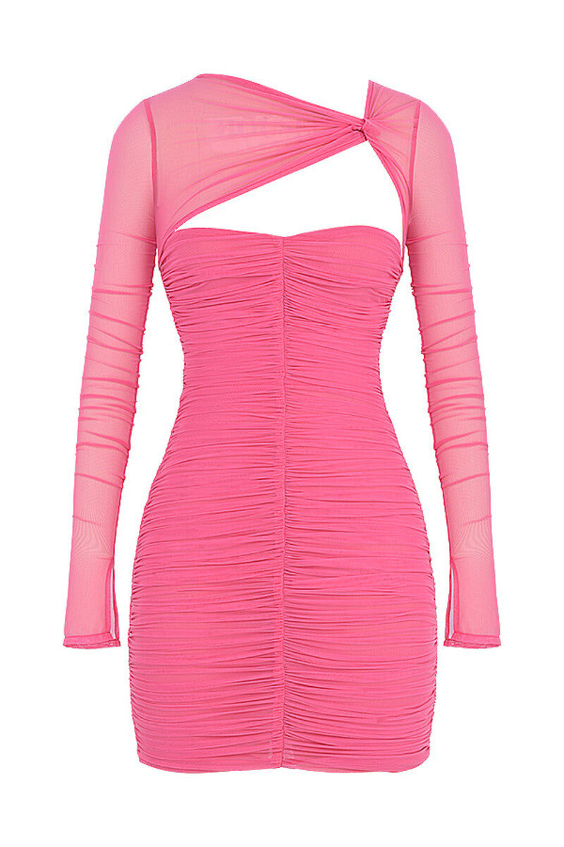 TWIST FRONT MINI DRESS